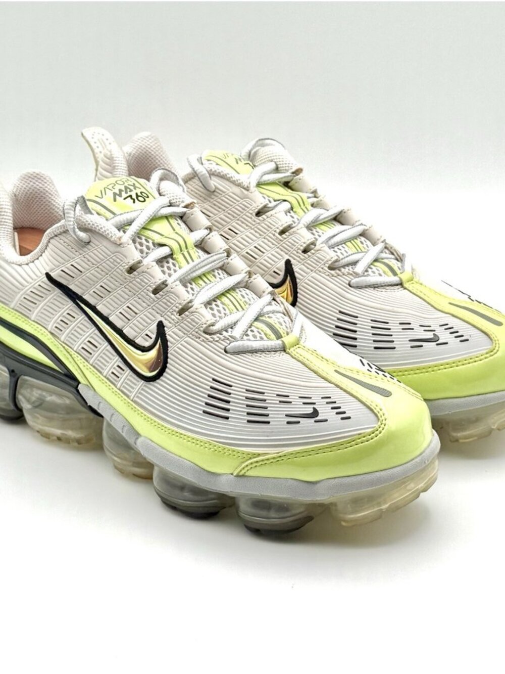 Nike Air VaporMax 360 White Ghost Green Sneakers CK2718-100 Men's Size 8.5